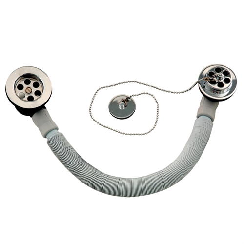 Chrome Bath Waste & Plug Set Lime Kitchen & Bathroom